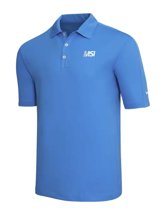 Nike Light Royal Blue Tech Sport Dri-FIT Polo w/MSI Icon logo