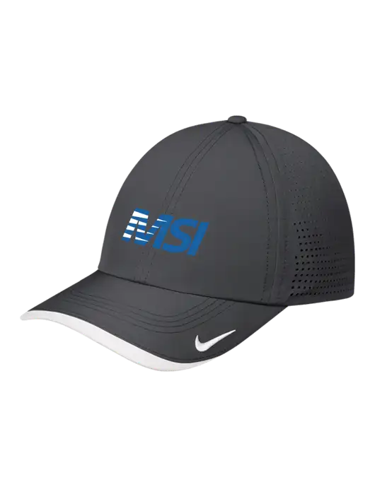 Nike Dark Grey/White Dri-FIT Perforated Performance Cap w/MSI Icon logo