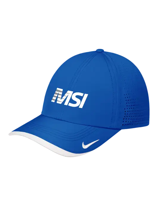 Nike Royal/White Dri-FIT Perforated Performance Cap w/MSI Icon logo