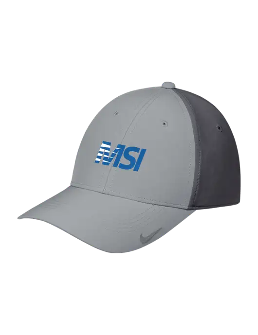 Nike Light Grey/Dark Grey Dri-FIT Legacy Cap w/MSI Icon logo