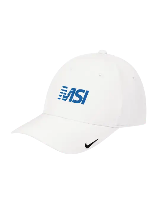 Nike White Dri-FIT Legacy Cap w/MSI Icon logo