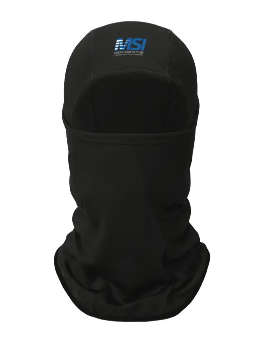 Black CornerStone Smooth Fleece Face Mask w/Meauxmentum Logo