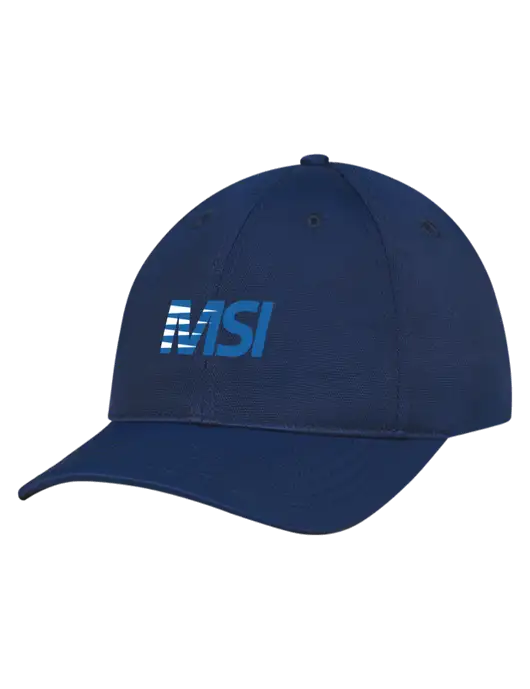 Navy Nylon Twill Performance Cap w/MSI Icon logo