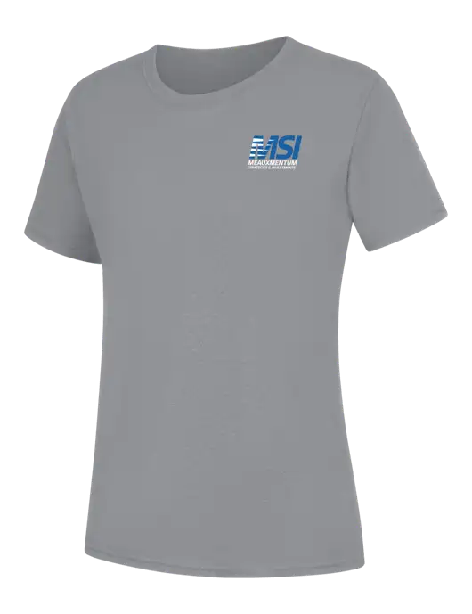 Womens Light Grey Heather Core Blend Tee w/Meauxmentum Logo