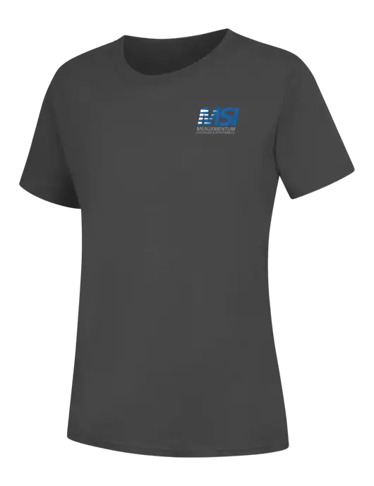 Womens Charcoal Core Blend Tee w/Meauxmentum Logo