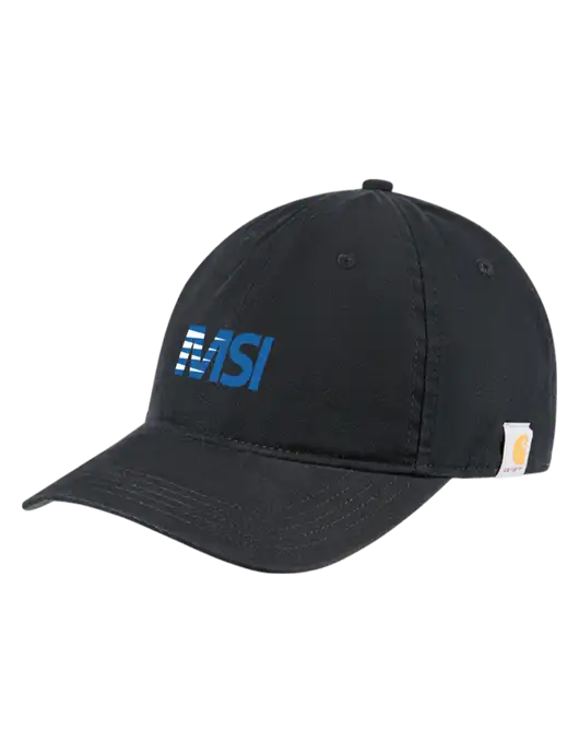Carhartt Black Cotton Canvas Cap w/MSI Icon logo