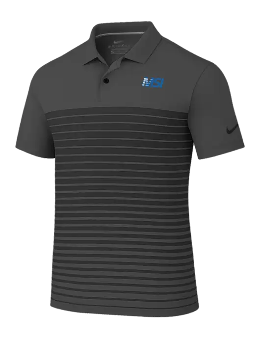 Nike Dark Grey Dri-FIT Vapor Block Polo w/MSI Icon logo