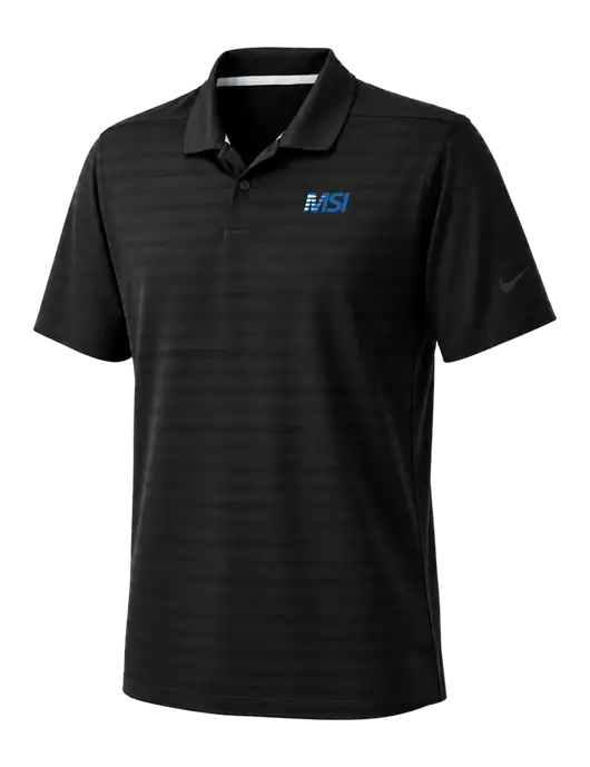 Nike Black Dri-FIT Vapor Jacquard Polo w/MSI Icon logo