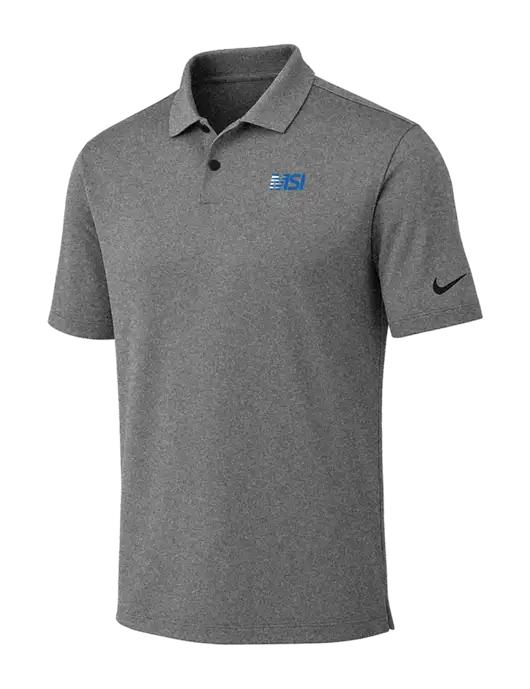 Nike Dark Grey Heather Dri-FIT Vapor Polo w/MSI Icon logo