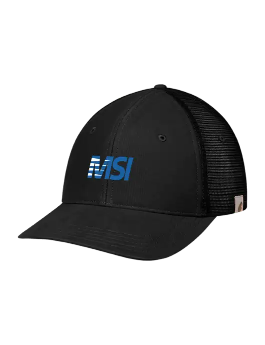 Carhartt Black Canvas Trucker Cap w/MSI Icon logo