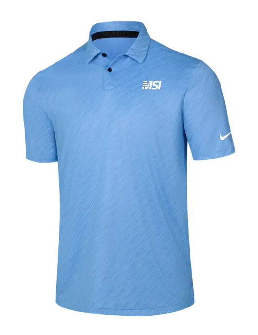 Nike Light Blue Vapor Dash Polo w/MSI Icon logo