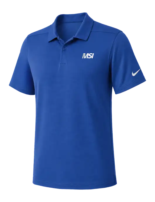 Nike Dark Royal Dry Essential Solid Polo w/MSI Icon logo