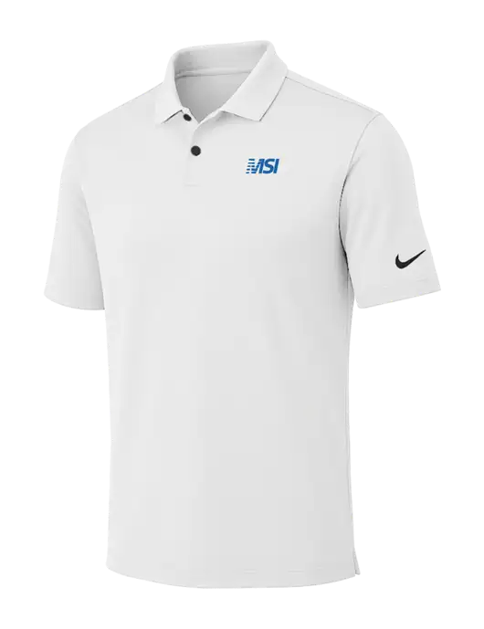 Nike White Dri-FIT Vapor Polo w/MSI Icon logo