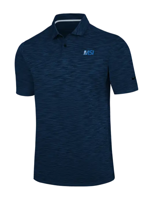 Nike Navy Dri-FIT Vapor Space Dyed Polo w/MSI Icon logo