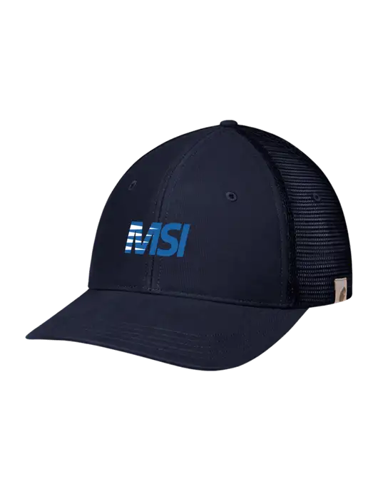 Carhartt Navy Canvas Trucker Cap w/MSI Icon logo
