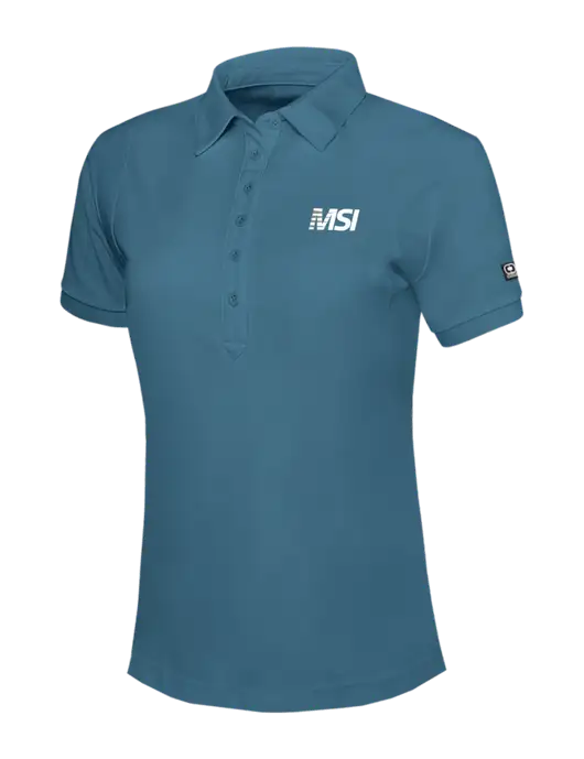 OGIO Womens Light Slate Blue Jewel Polo w/MSI Icon logo