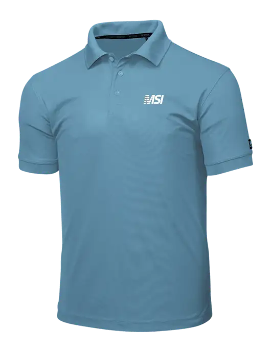 OGIO Light Slate Blue Caliber 2.0 Polo w/MSI Icon logo