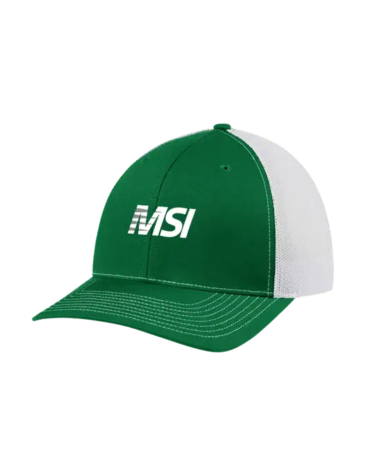 Richardson Adjustable Snapback Original 112 Trucker Cap Kelly w/White Mesh w/MSI Icon logo