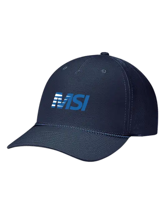 Richardson Laser Perf Performance Dark Navy/Navy-Grey-Blue Rope Cap w/MSI Icon logo