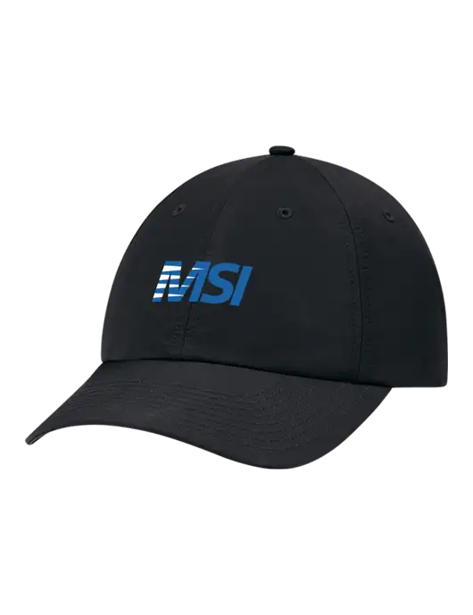Richardson Relaxed Performance Lite Black Cap w/MSI Icon logo