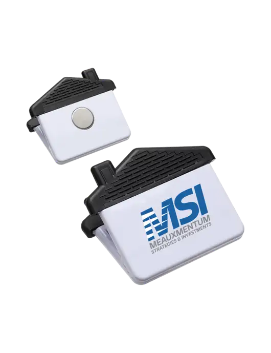 White Happy Home Power Clip

 w/Meauxmentum Logo
