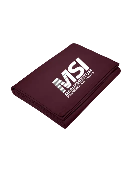 Core Maroon Fleece Sweatshirt Blanket w/Meauxmentum Logo