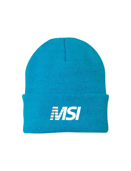 Sapphire Blue Knit Cap w/MSI Icon logo