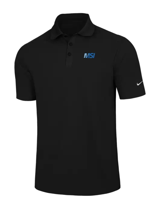 Nike Black Dri-FIT Classic Polo w/MSI Icon logo