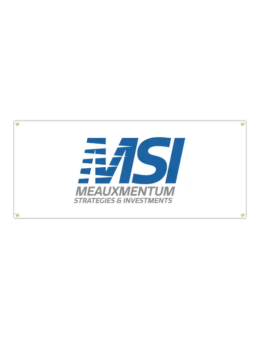 Vinyl Banner 72" x 30" w/Meauxmentum Logo