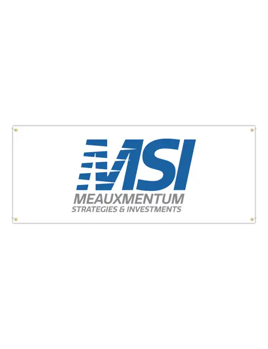 Vinyl Banner 120" x 48" w/Meauxmentum Logo