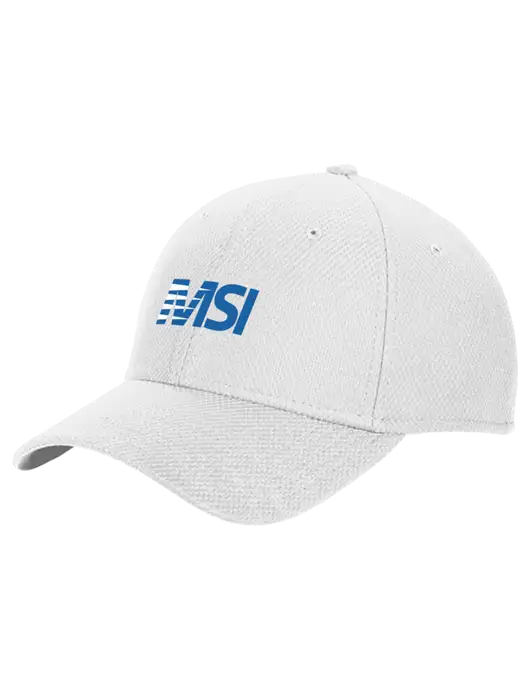 New Era Diamond Era White Stretch Cap w/MSI Icon logo