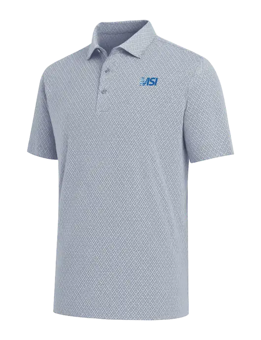 Callaway All-Over Stitched Medium Grey Chev Polo  w/MSI Icon logo