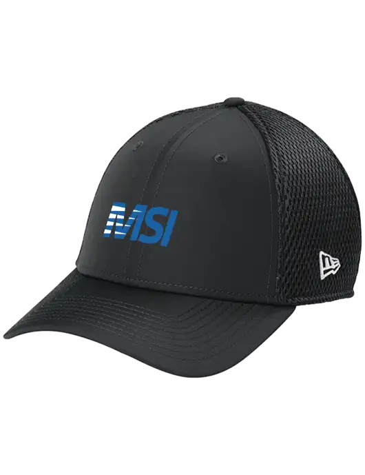 New Era 39THIRTY Performance Stretch Charcoal Grey Mesh Cap w/MSI Icon logo