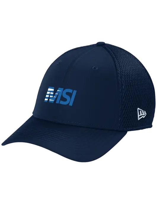 New Era 39THIRTY Performance Stretch Dark Navy Mesh Cap w/MSI Icon logo