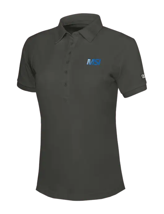 OGIO Womens Dark Grey Jewel Polo w/MSI Icon logo