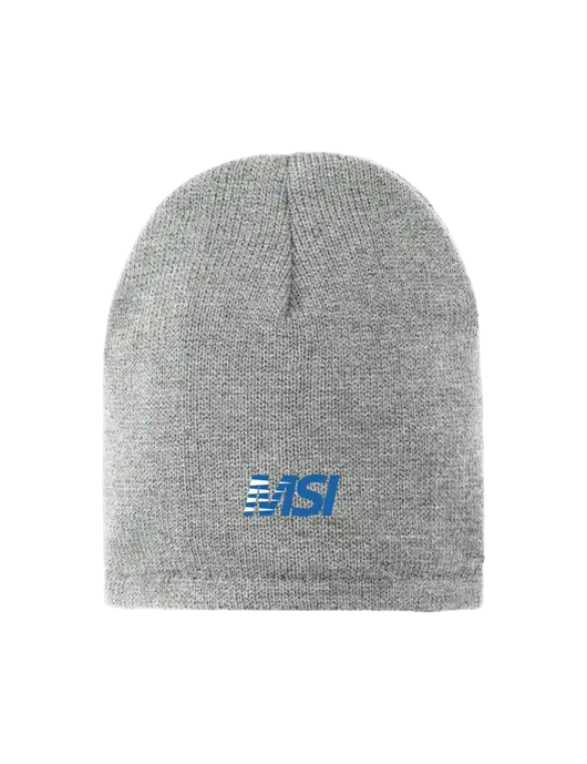 Dark Medium Grey Fleece-Lined Beanie Cap w/MSI Icon logo
