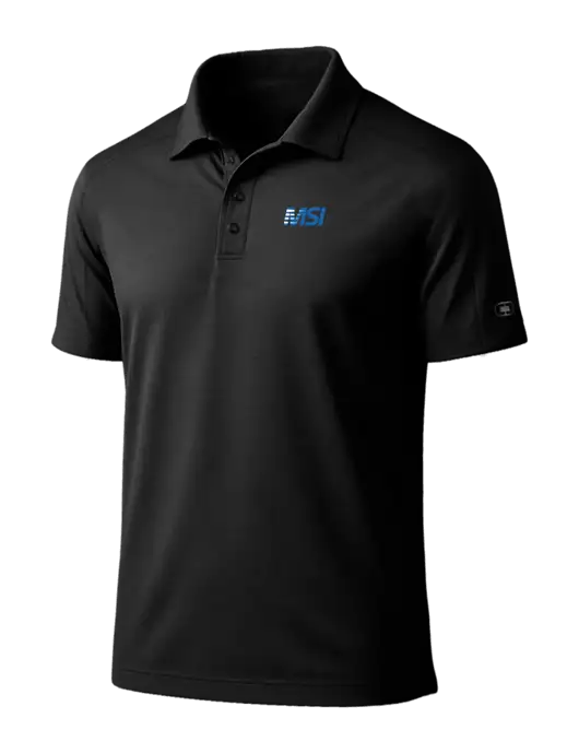 OGIO Linear Black Polo w/MSI Icon logo