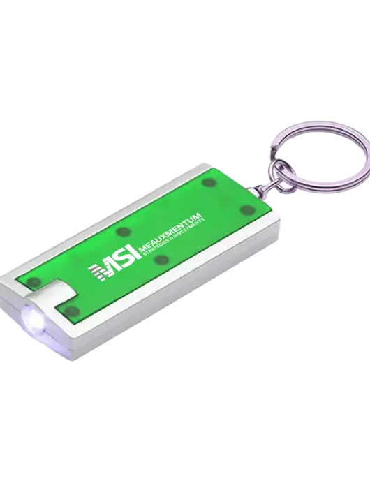 Simple Touch Kelly Green LED Keychain w/Meauxmentum Logo