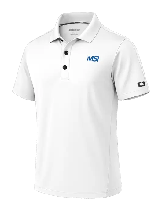 OGIO Envision White Polo w/MSI Icon logo