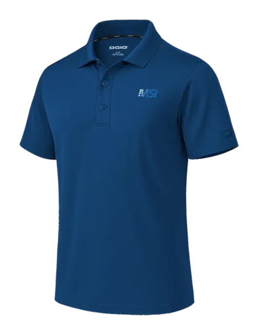 OGIO Envision Light Navy Polo w/MSI Icon logo