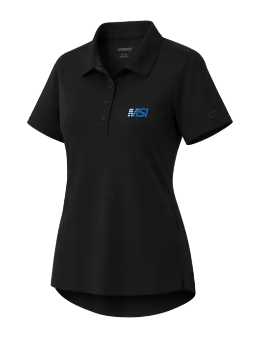 OGIO Womens Envision Black Polo w/MSI Icon logo