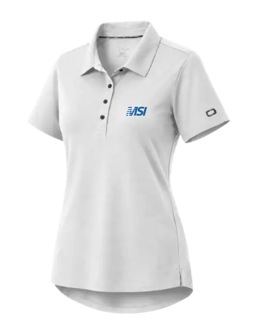 OGIO Womens Envision White Polo w/MSI Icon logo