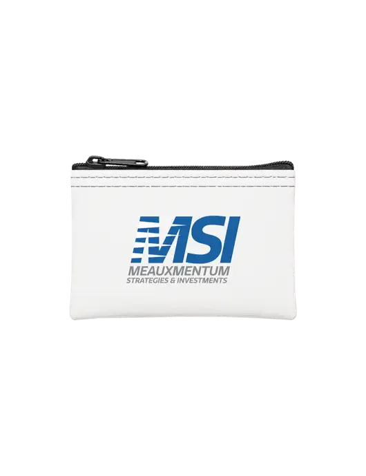 White Coin Bag w/Meauxmentum Logo