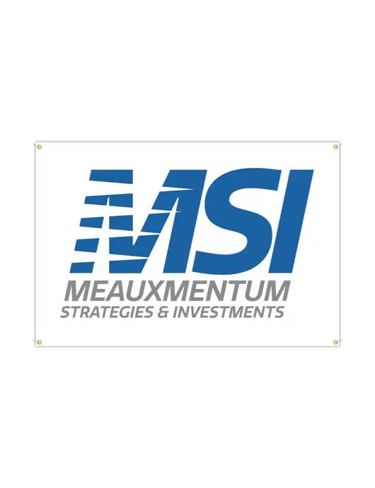 Vinyl Banner 72" x 48" w/Meauxmentum Logo