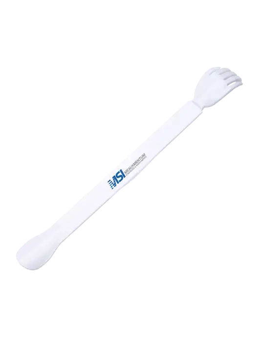 EasyReach White Back Scratcher with Shoehorn w/Meauxmentum Logo