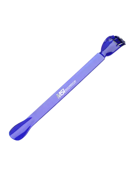 EasyReach Blue Back Scratcher with Shoehorn w/Meauxmentum Logo