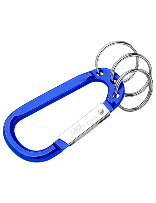 Royal 3 Ring Carabiner Clip w/Meauxmentum Logo