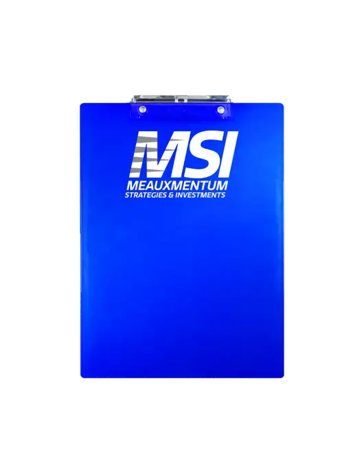 Royal Plastic Clipboard Letter Size w/Meauxmentum Logo
