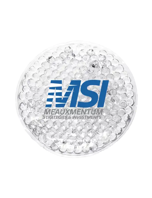 Clear Hot & Cold Gel Bead Packs w/Meauxmentum Logo