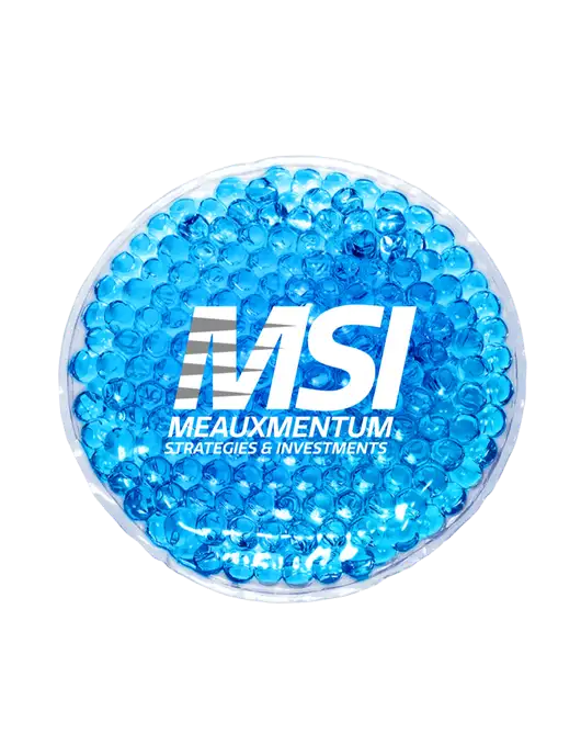 Royal Blue Hot & Cold Gel Bead Packs w/Meauxmentum Logo
